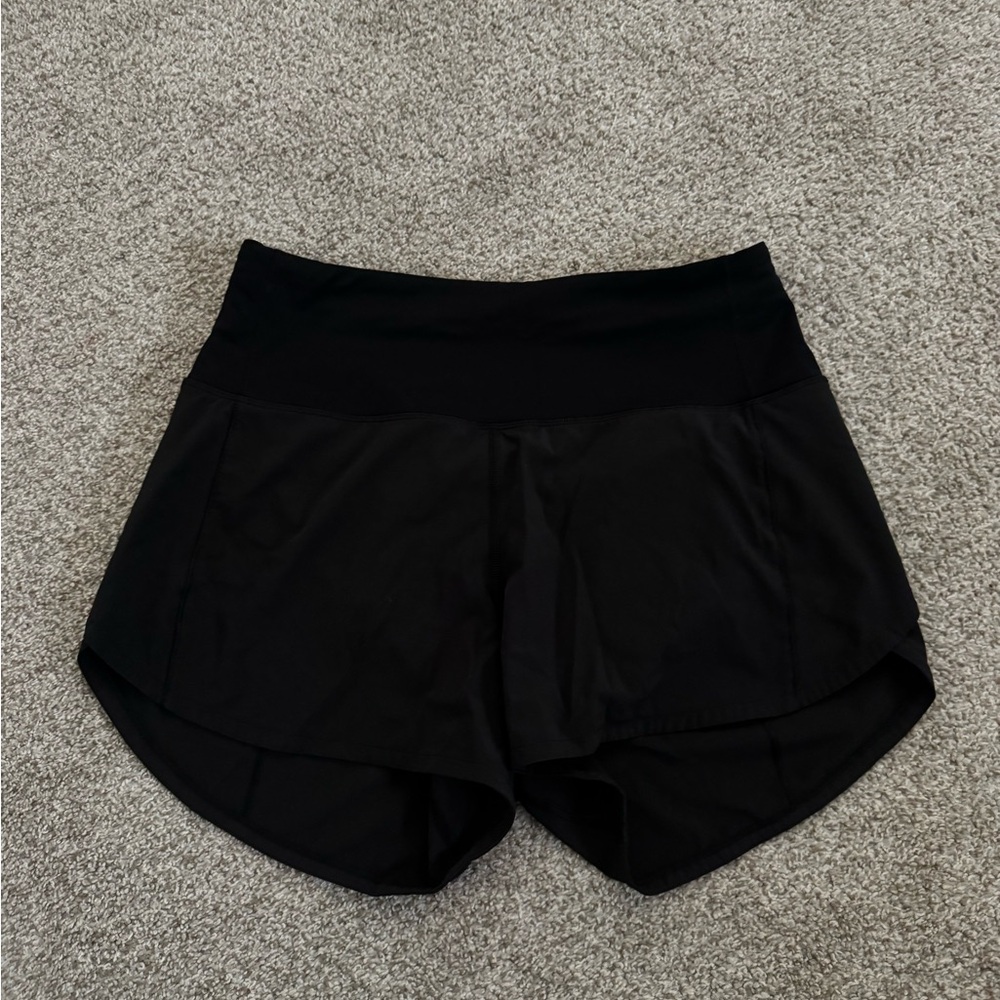 lululemon athletica Jet Black Athletic Shorts